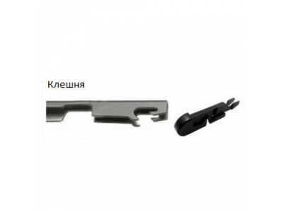 Щетка стеклоочистителя AWM B 24 R бескаркасная от AWM Щетка стеклоочистителя AWM B 24 R бескаркасная