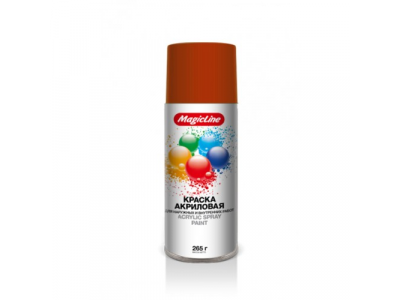 Краска оранжево-красная (265г) RAL 2002, 180 MagicLine от MAGICLINE Краска оранжево-красная (265г) RAL 2002, 180 MagicLine