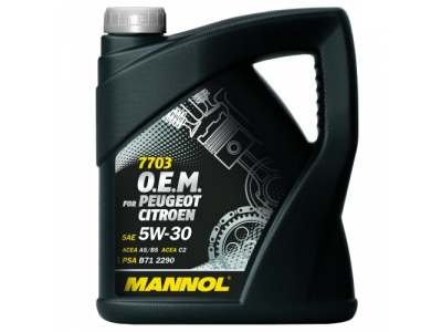 MANNOL 7703 O.E.M. 5W-30 for Peugeot Citroen 4L от MANNOL MANNOL 7703 O.E.M. 5W-30 for Peugeot Citroen 4L
